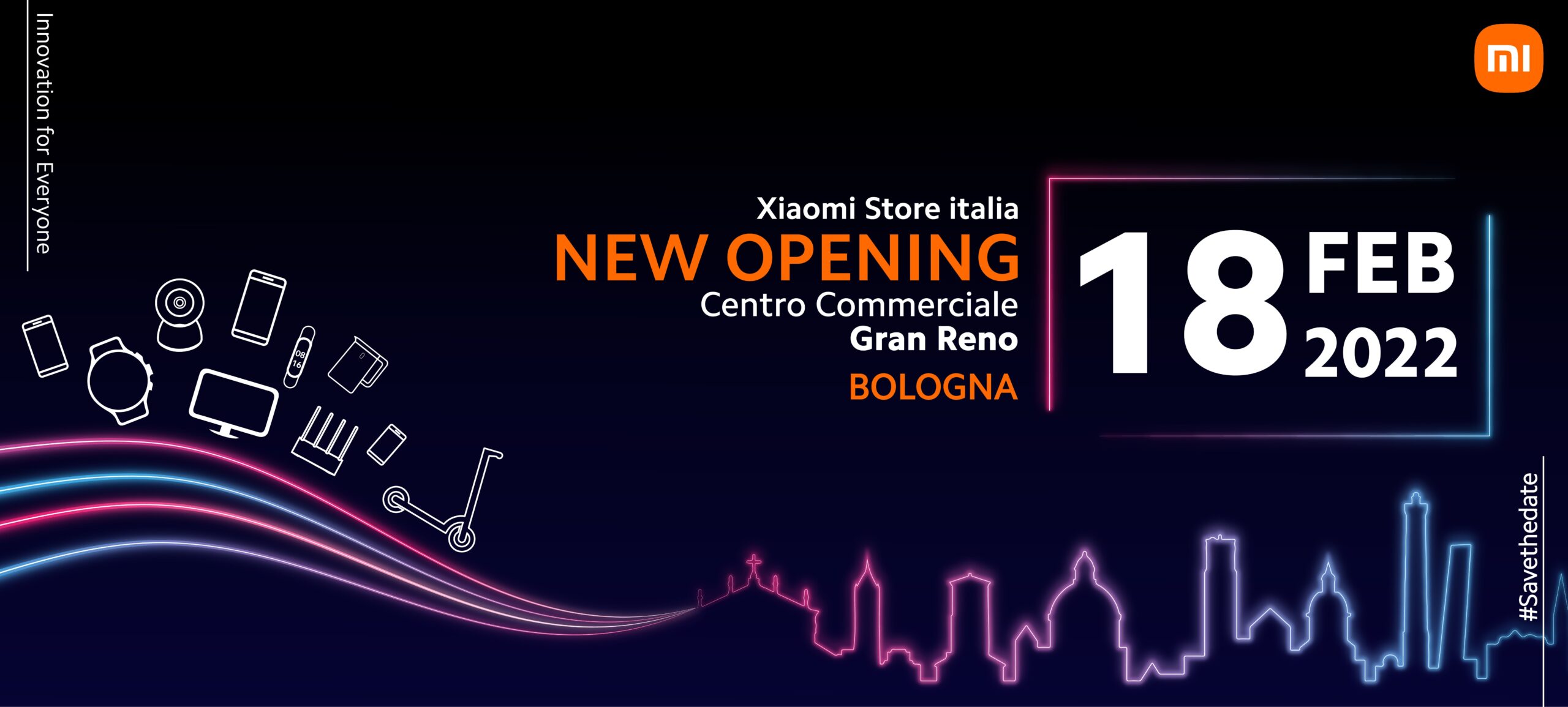 Annuncio apertura Xiaomi Store Bologna