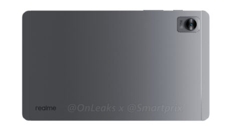 Il render della parte posteriore del prossimo Realme Pad Mini