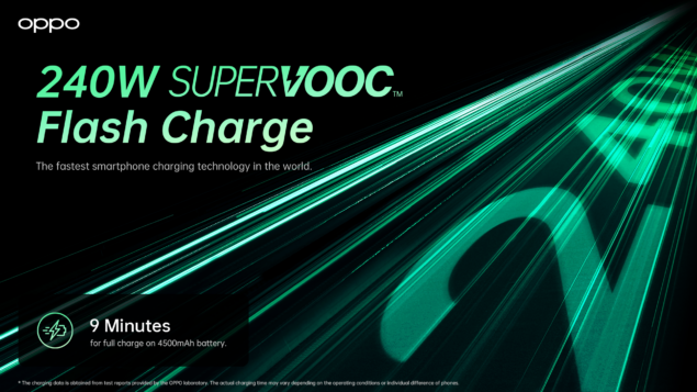 OPPO rivoluziona la ricarica rapida con SUPERVOOC 240W