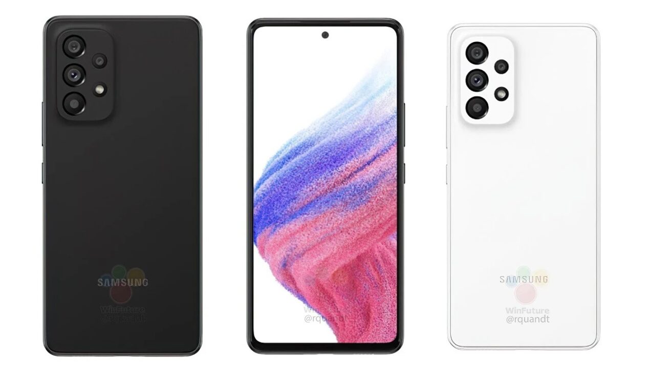 Samsung Galaxy A53 5G si mostra nei render in due nuove colorazioni