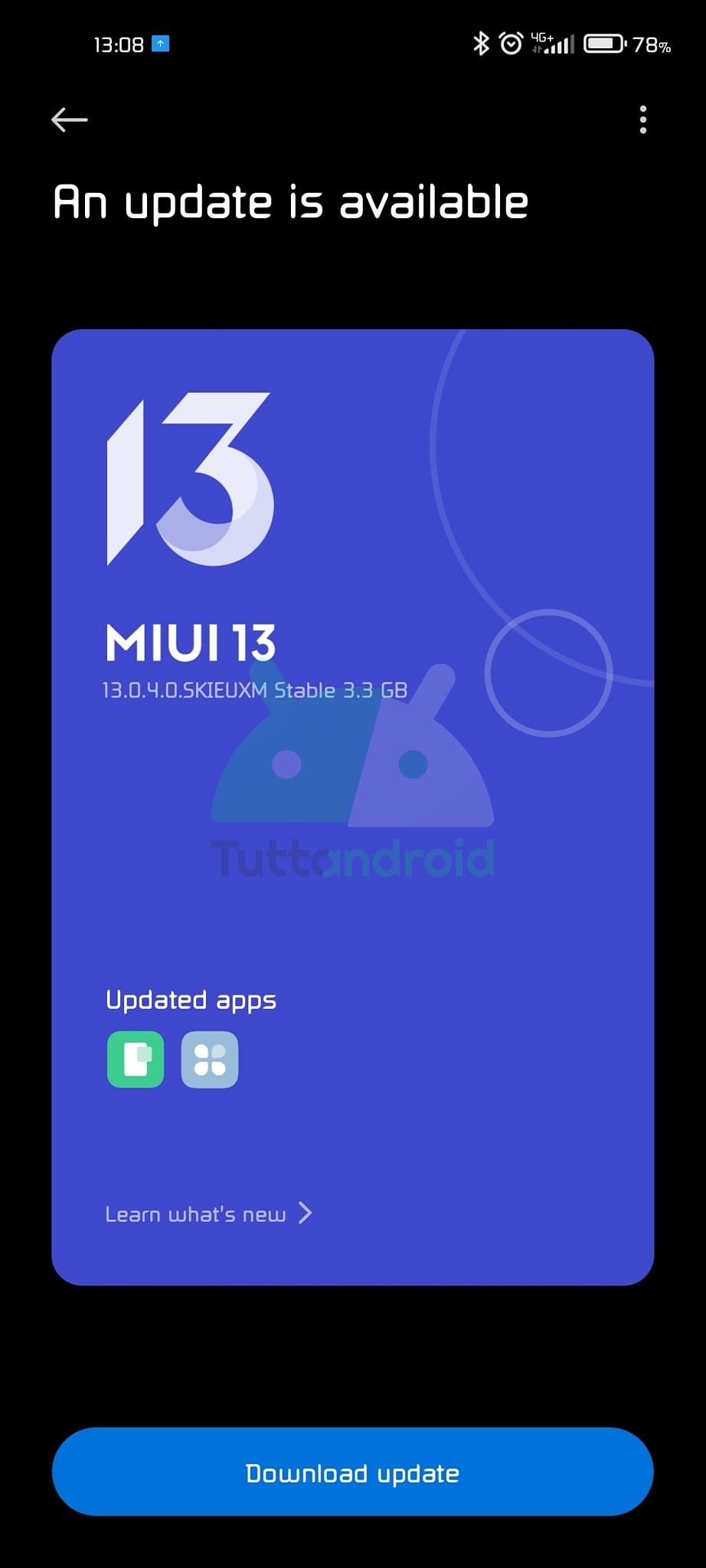 Xiaomi Mi 11 Lite 5G aggiornamento Android 12 MIUI 13