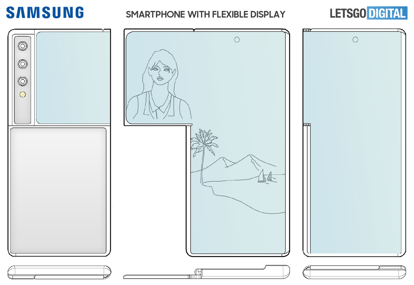 Brevetto di Samsung: lo smartphone con display flessibile