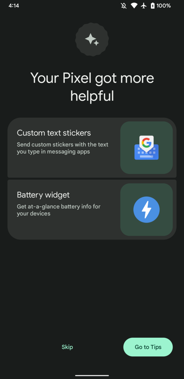 Google Pixel Update