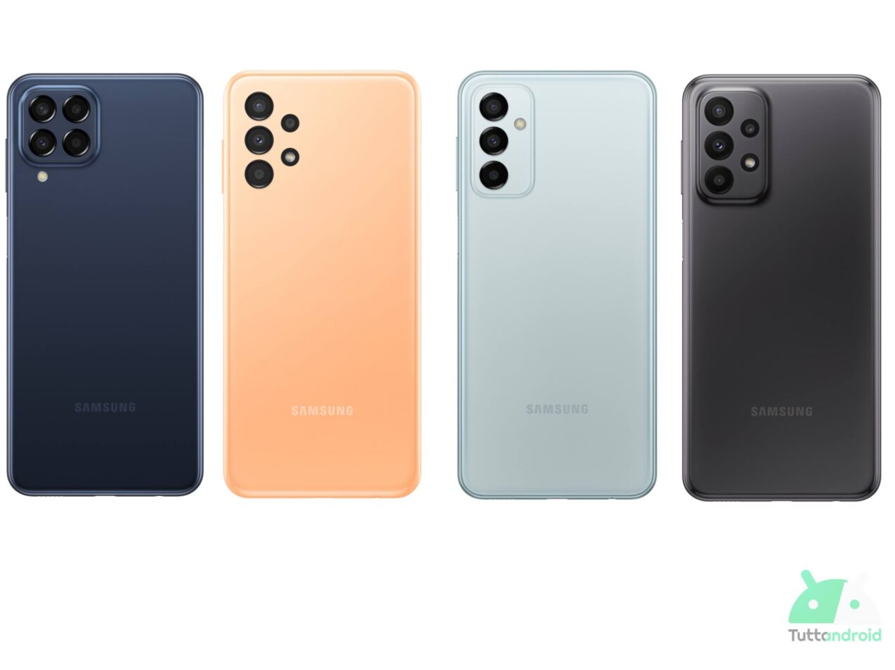 Il poker è servito: ufficiali Samsung Galaxy A13, A23, M23 5G e M33 5G