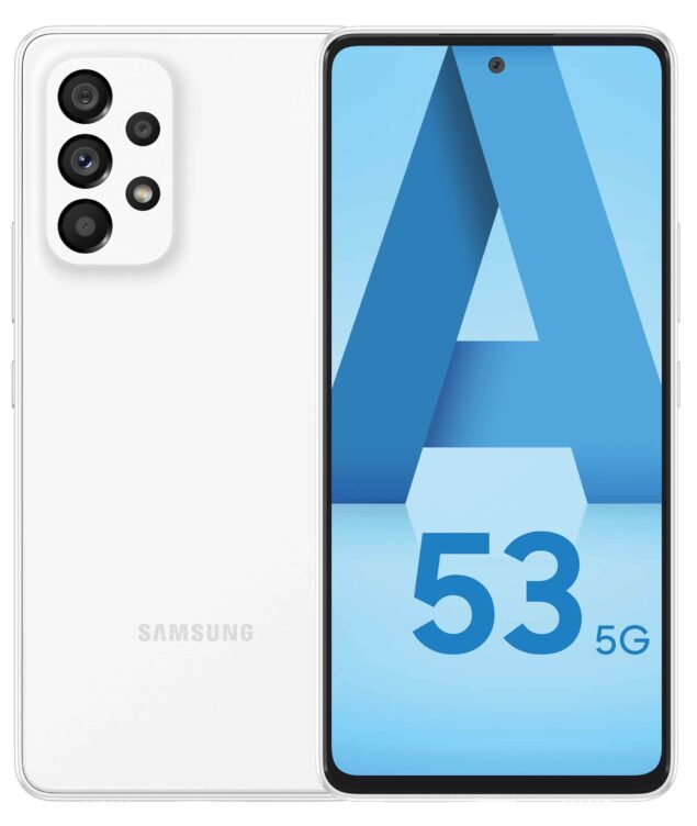 Samsung Galaxy A53 5G render bianco