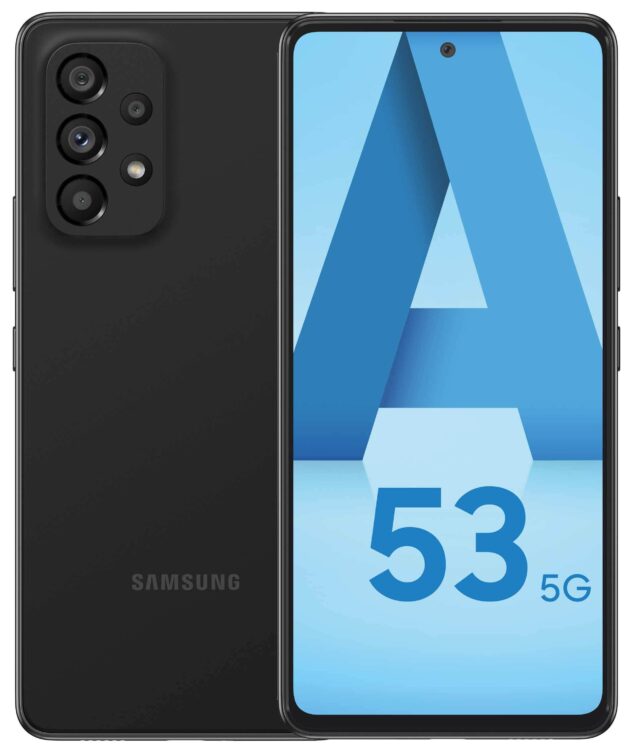 Samsung Galaxy A53 5G render nero