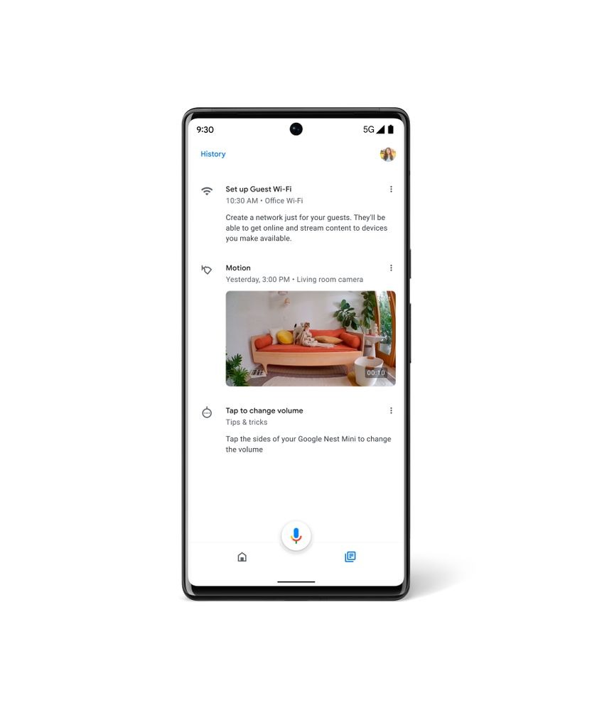 google home app nuovo monitoraggio attività rilevate