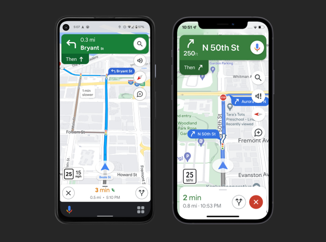 Google Maps new detailed navigation maps