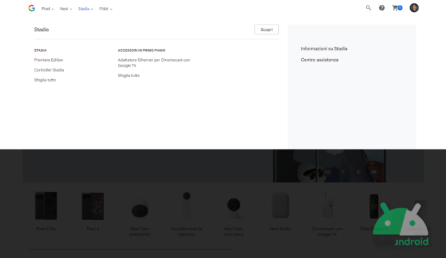 Il vecchio Google Store