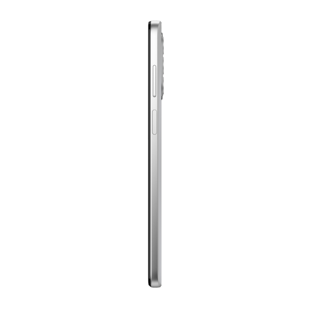 Motorola Moto G52 in colorazione Porcelain White laterale
