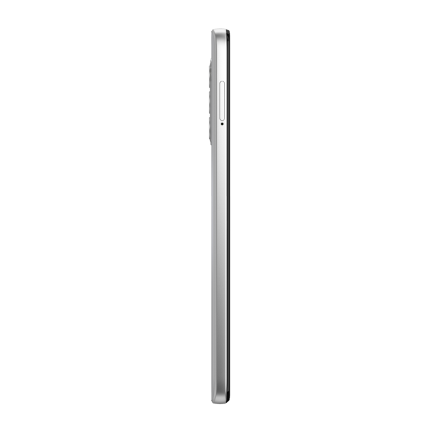 Motorola Moto G52 in colorazione Porcelain White laterale