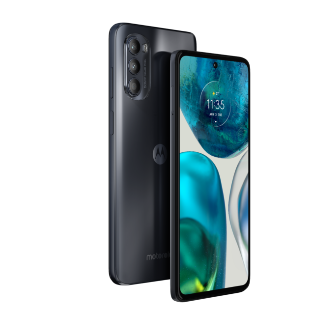 Motorola Moto G52 in colorazione Characoal Grey