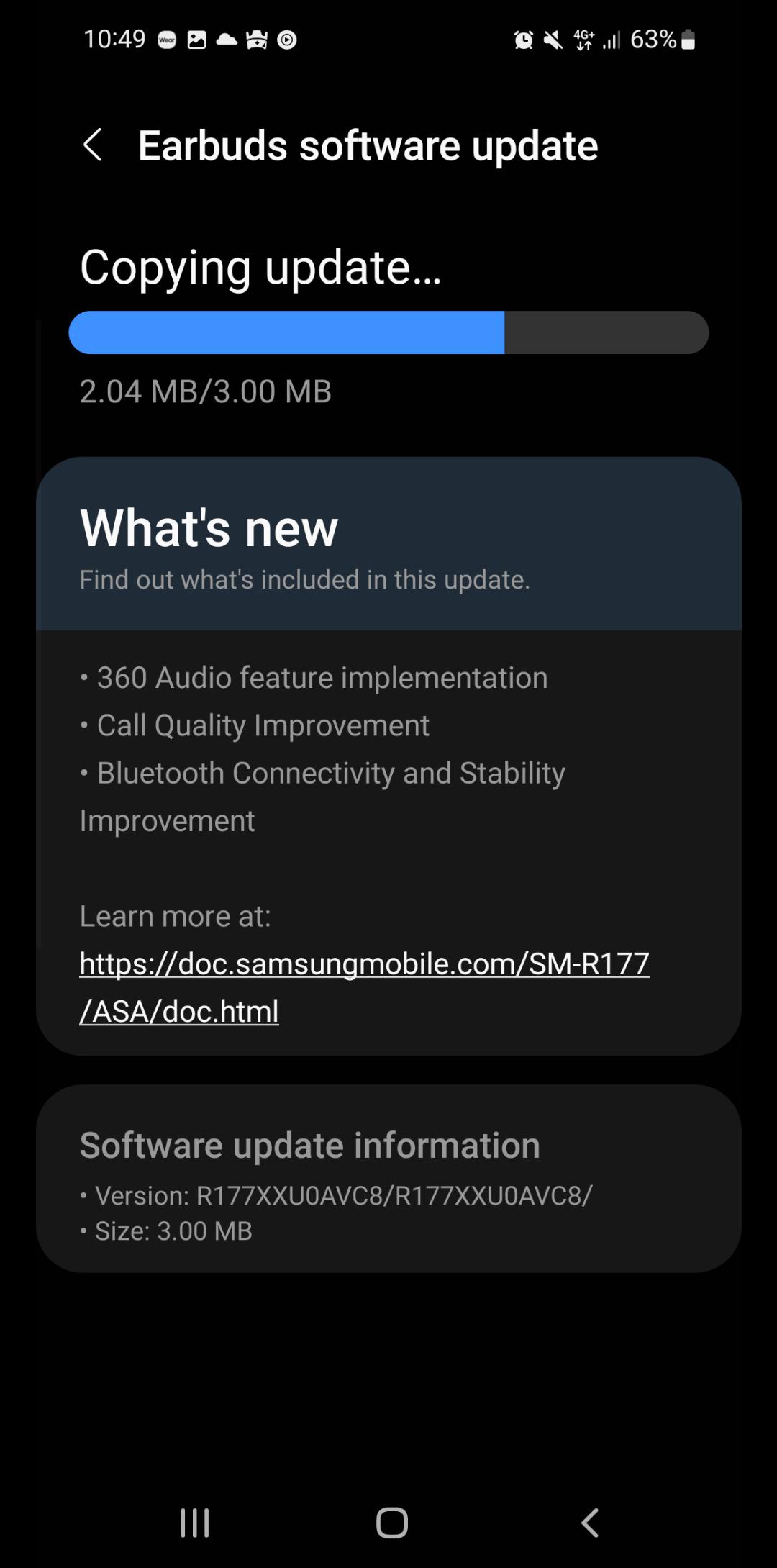 Samsung Galaxy Buds 2 aggiornamento 360 Audio