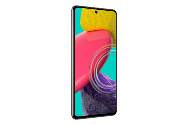 Samsung Galaxy M53 5G in colorazione marrone