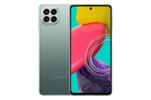 Samsung Galaxy M53 5G in colorazione verde