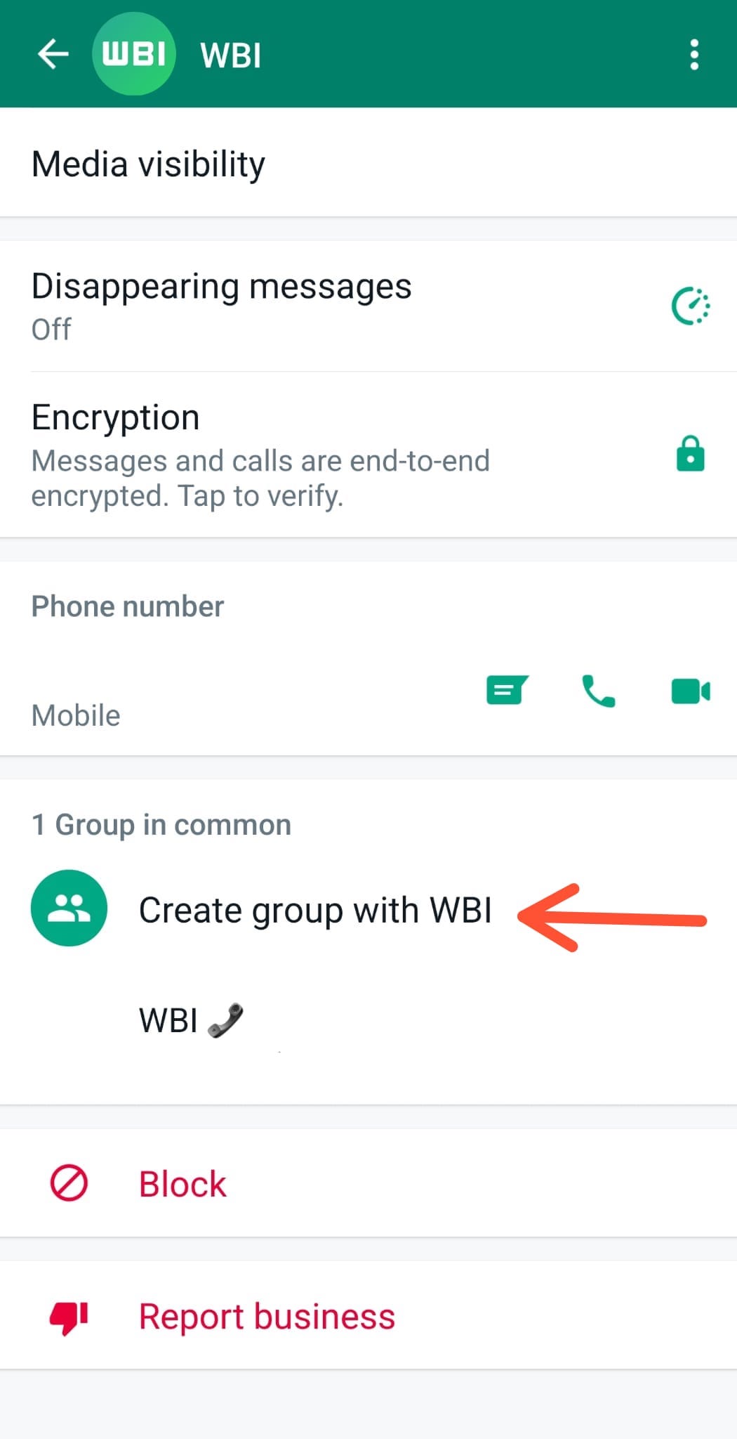 scorciatoia per la creazione di un gruppo in WhatsApp Beta 2.22.10.4 