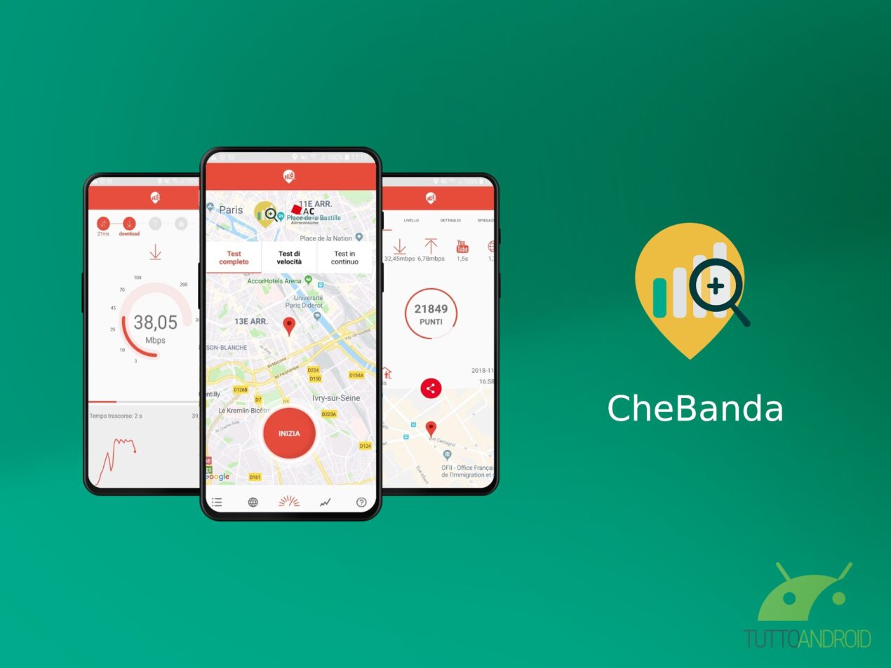 L'app CheBanda permette di scegliere il miglior operatore in ogni parte d'Italia