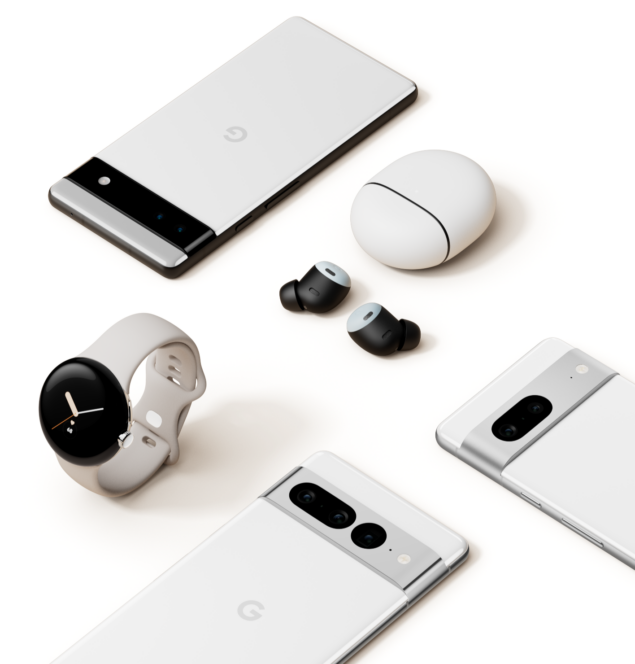 Google Pixel 6a, Google Pixel 7 Pro, Pixel 7, Pixel Buds Pro, Pixel Watch