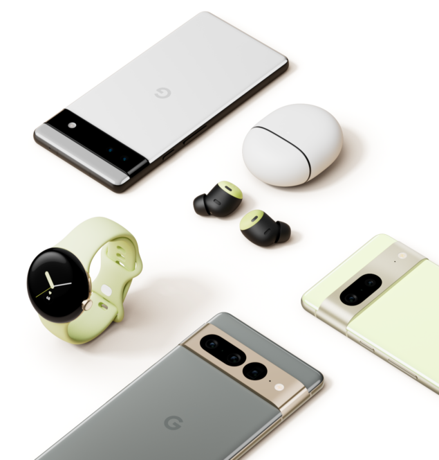 Google Pixel 6a, Google Pixel 7 Pro, Pixel 7, Pixel Buds Pro, Pixel Watch
