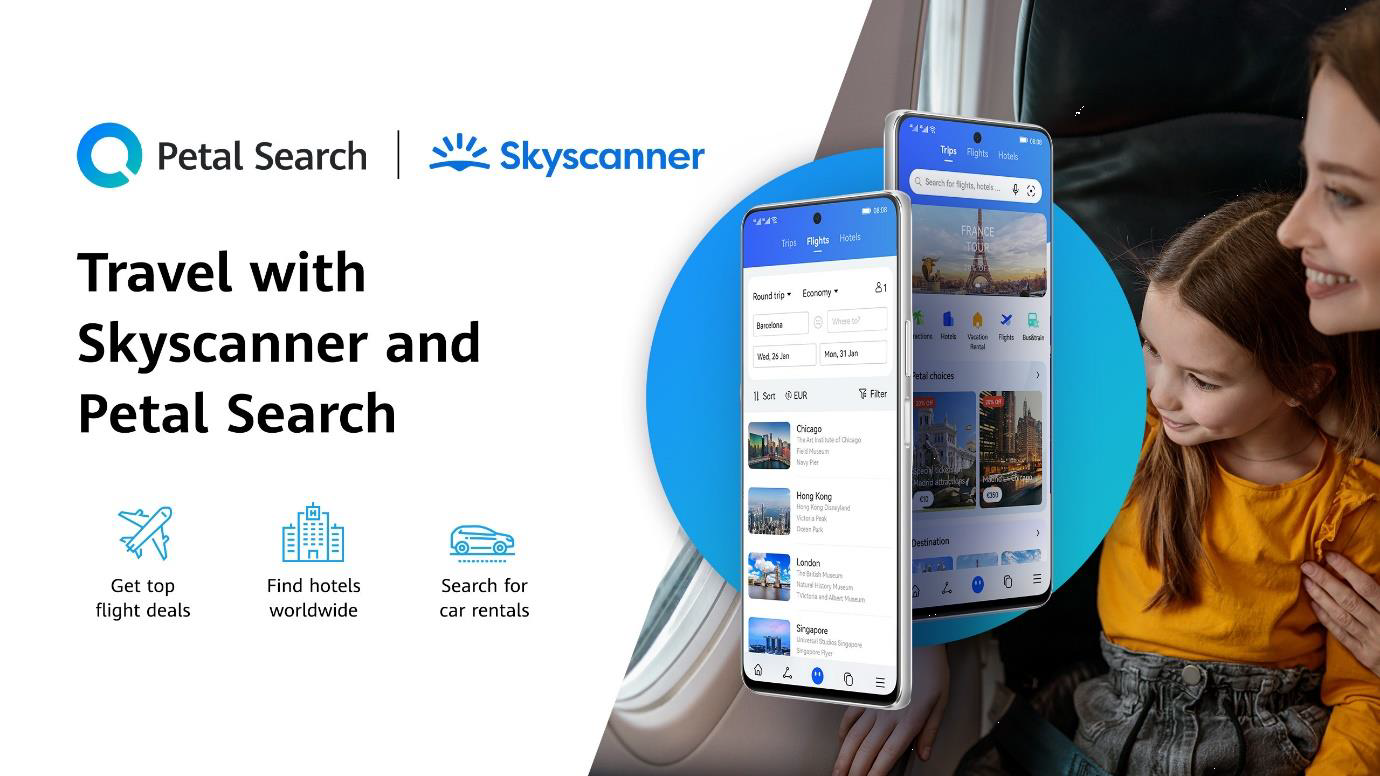 Huawei e Skyscanner partnership per Petal Search