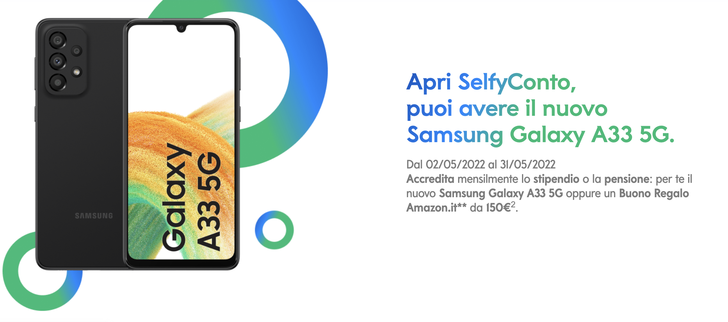 SelfyConto Banca Mediolanum Samsung Galaxy A33 5G buono Amazon