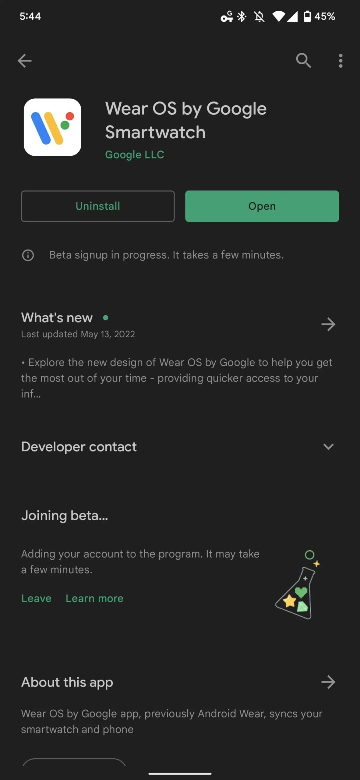 beta app Wear OS