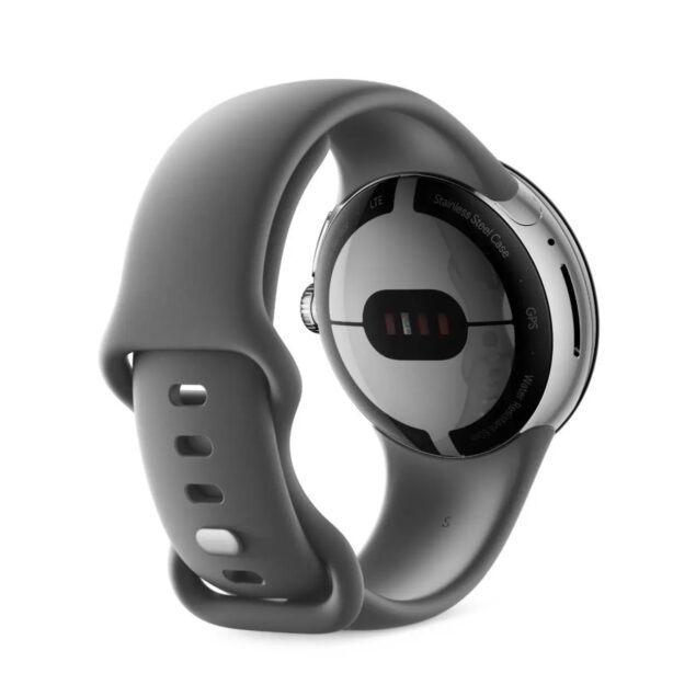 Google Pixel Watch scocca posteriore e cinturino