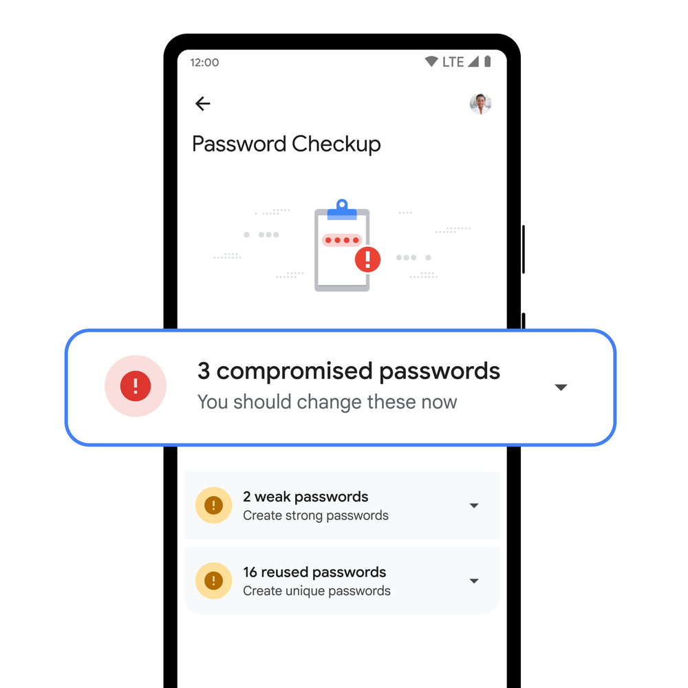 Google Password Manager password compromesse
