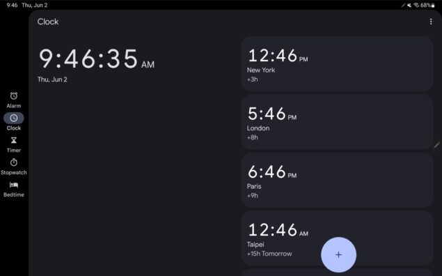 Google Orologio nuova UI