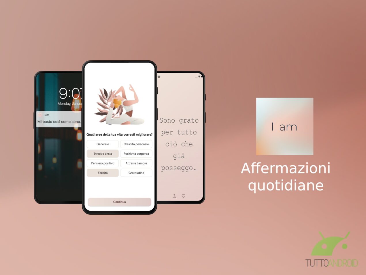 L'app I am aiuta a circondarsi di positività con affermazioni quotidiane