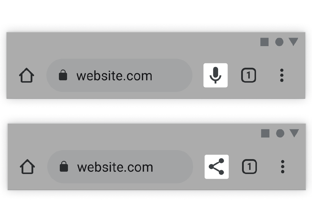 La nuova icona intelligente e contestuale di Google Chrome