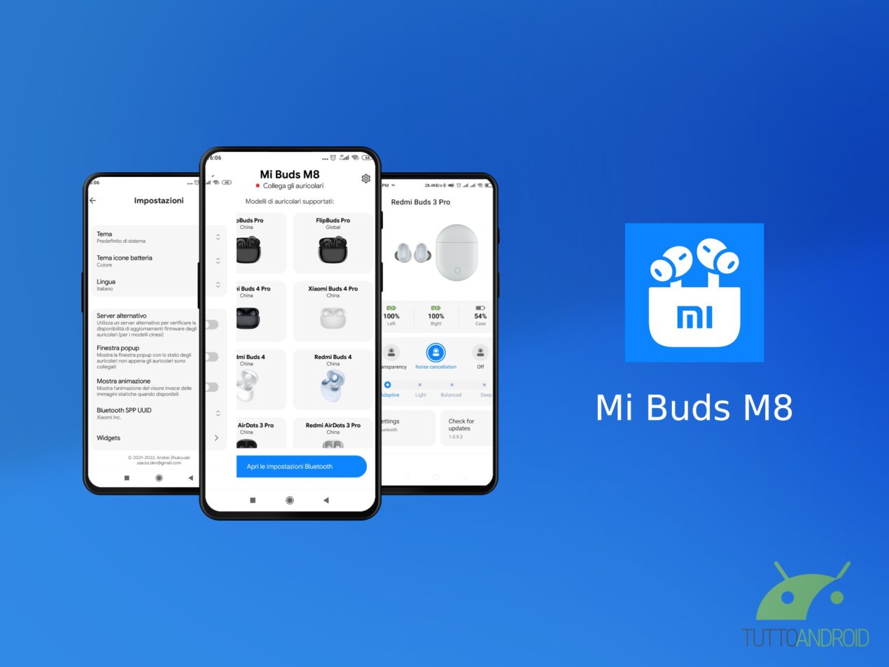 L'app Mi Buds M8 controlla le cuffie Xiaomi anche su smartphone di altre marche