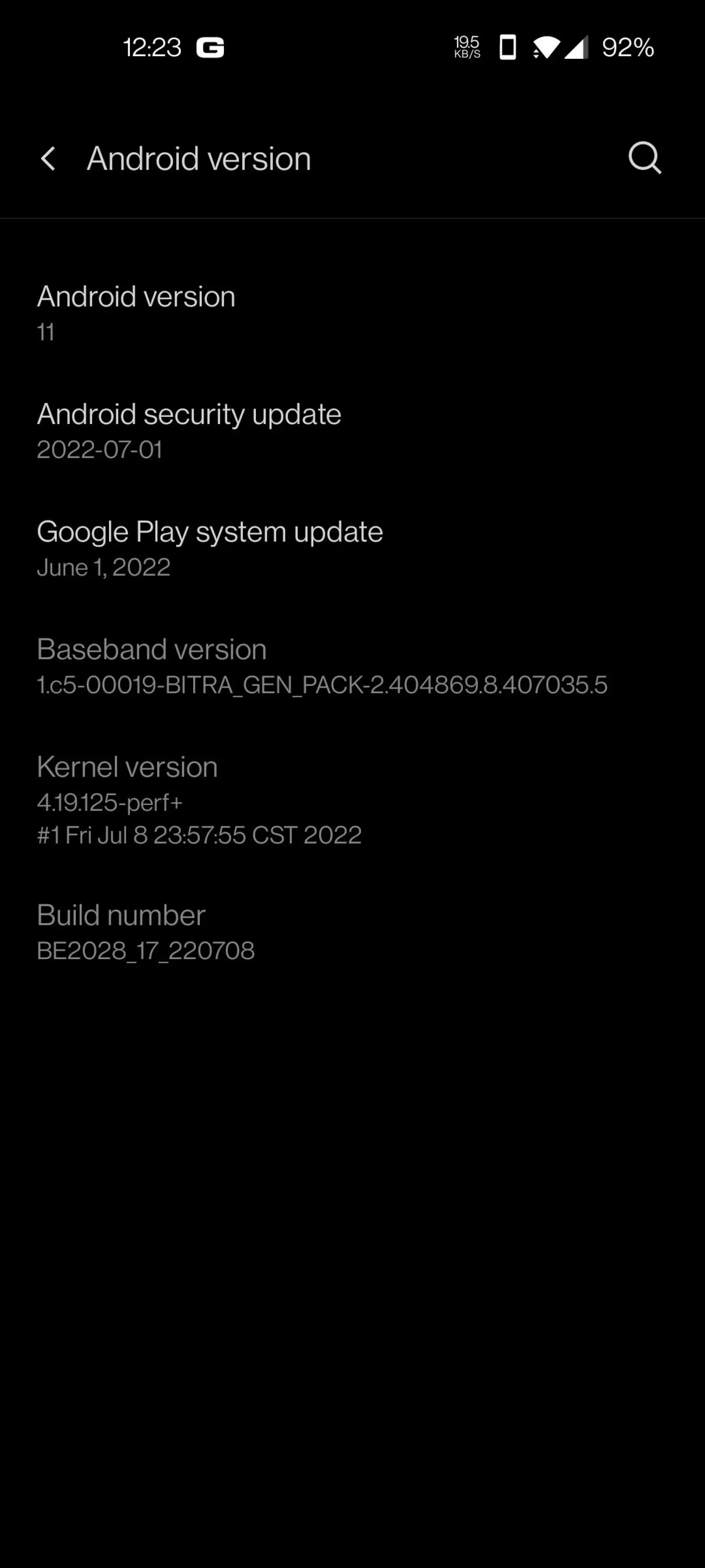 OnePlus Nord N10 5G patch di sicurezza luglio 2022