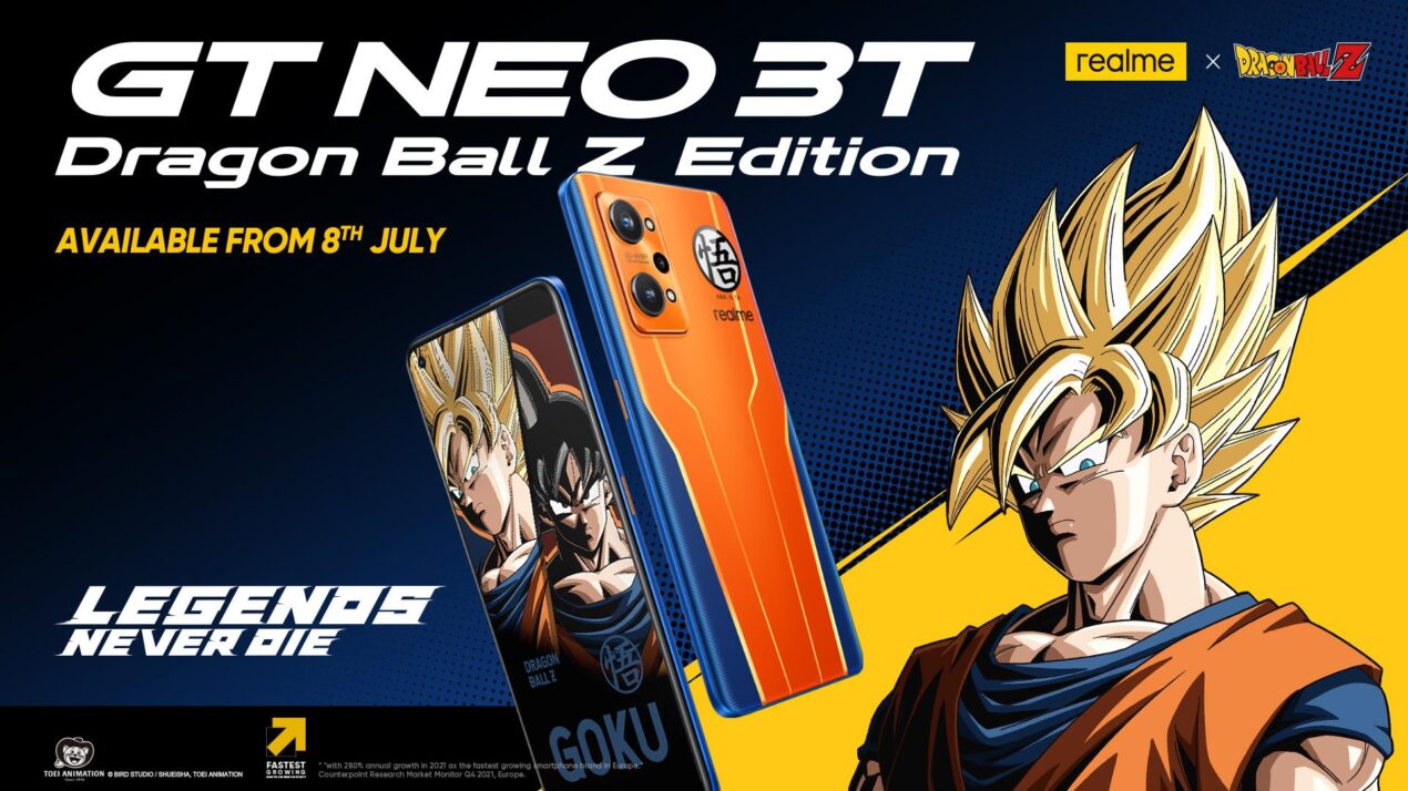 Fan di Dragon Ball, non perdetevi la versione speciale di Realme GT Neo 3T in offerta