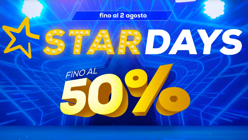 Euronics lancia gli Star Days, con sconti fino al 50% su tanti prodotti