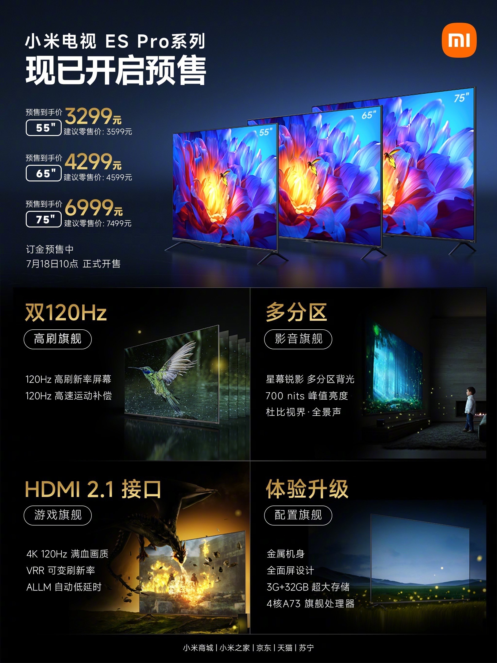 gamma Xiaomi TV ES Pro 2022