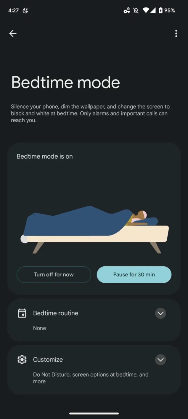 Benessere Digitale Bedtime