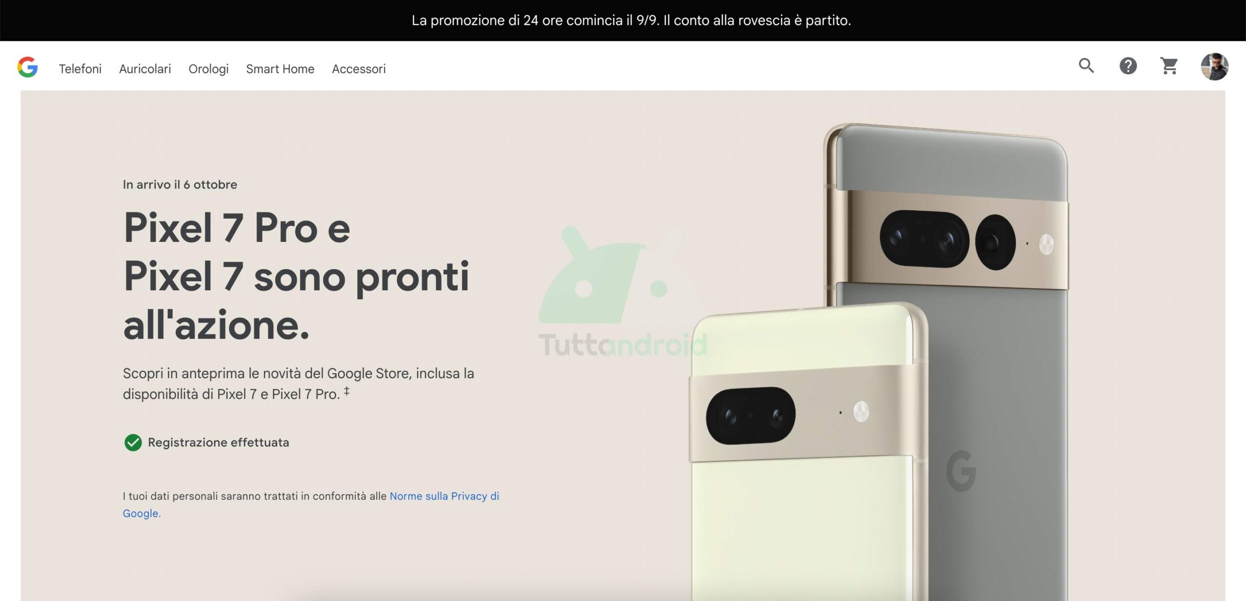 Google Pixel 7 e 7 Pro in Italia