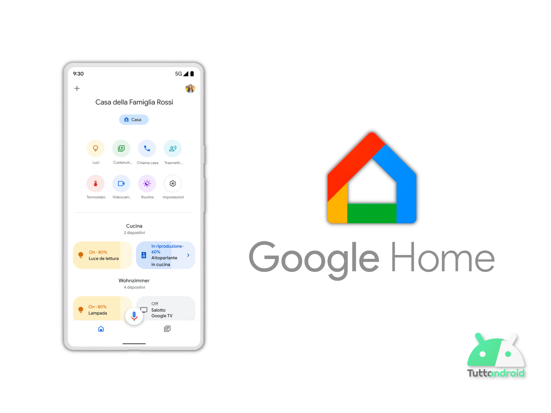 Novità per “Controlli dispositivo” nella lock screen con l’app Google Home