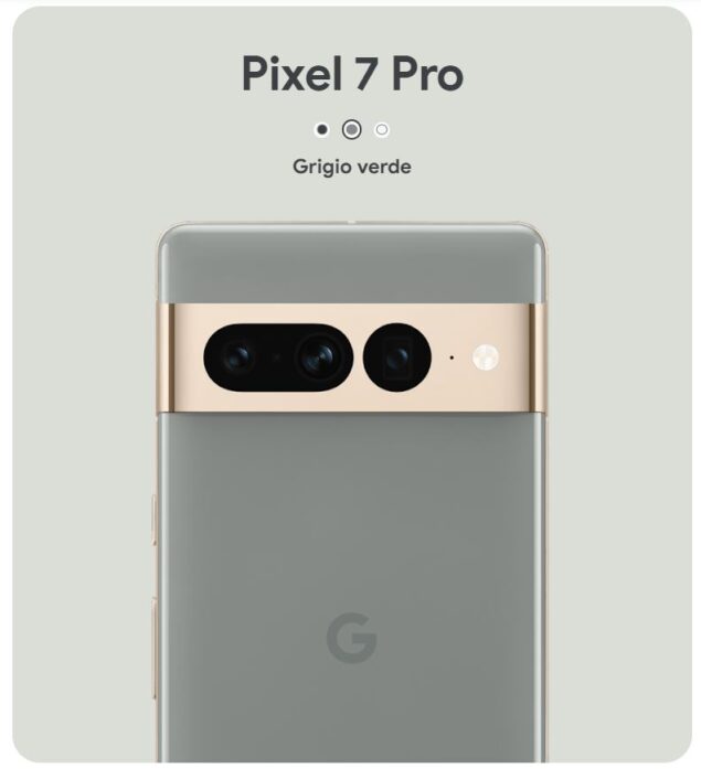 Google Pixel 7 Pro colori