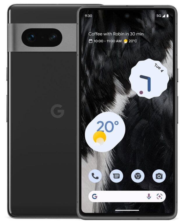 Google Pixel 7 press render Obsidian