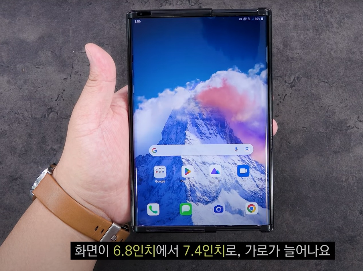 Un inedito smartphone LG Rollable praticamente finito viene recensito su YouTube