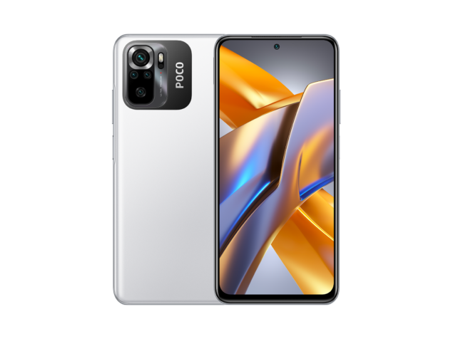 POCO M5s in colorazione White