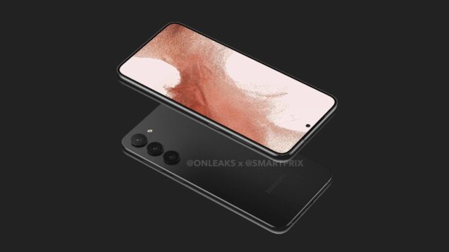 Samsung Galaxy S23+ render in colorazione nera