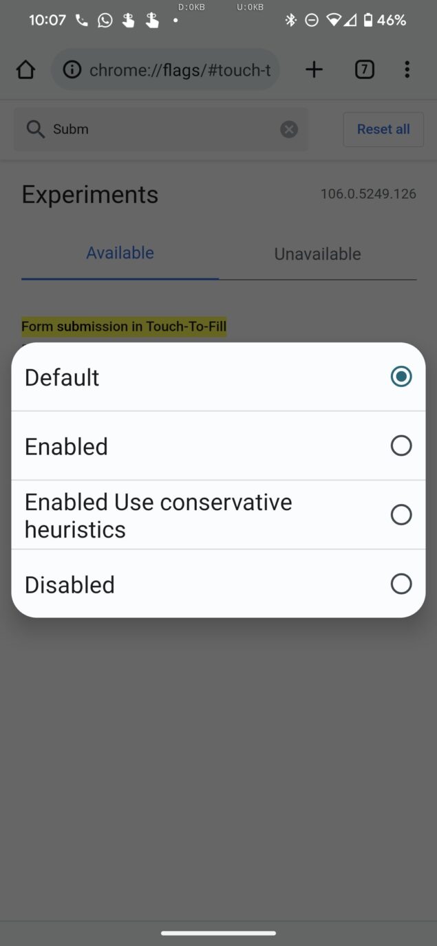 Google Chrome Android nuova procedura password