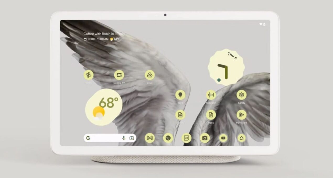 Google Pixel Tablet si mostra in foto reali