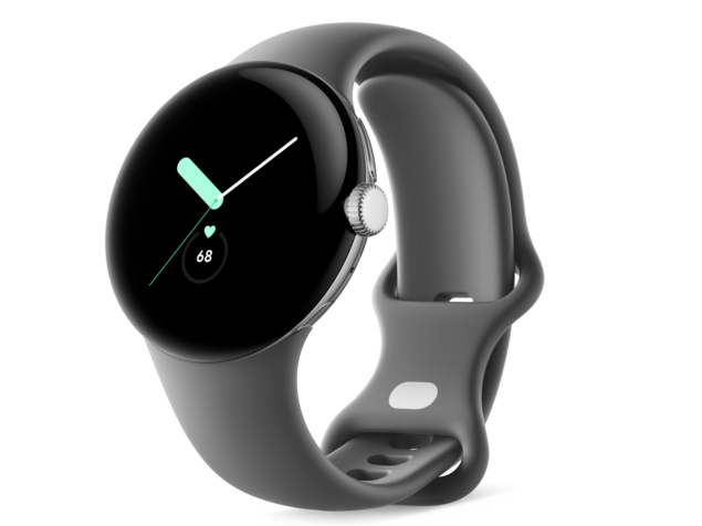Google Pixel Watch Polished Silver Charcoal