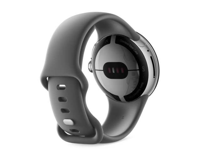 Google Pixel Watch Polished Silver Charcoal