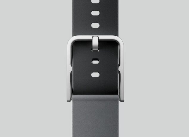 Google Pixel Watch Two-Tone Leather Band Obsidian