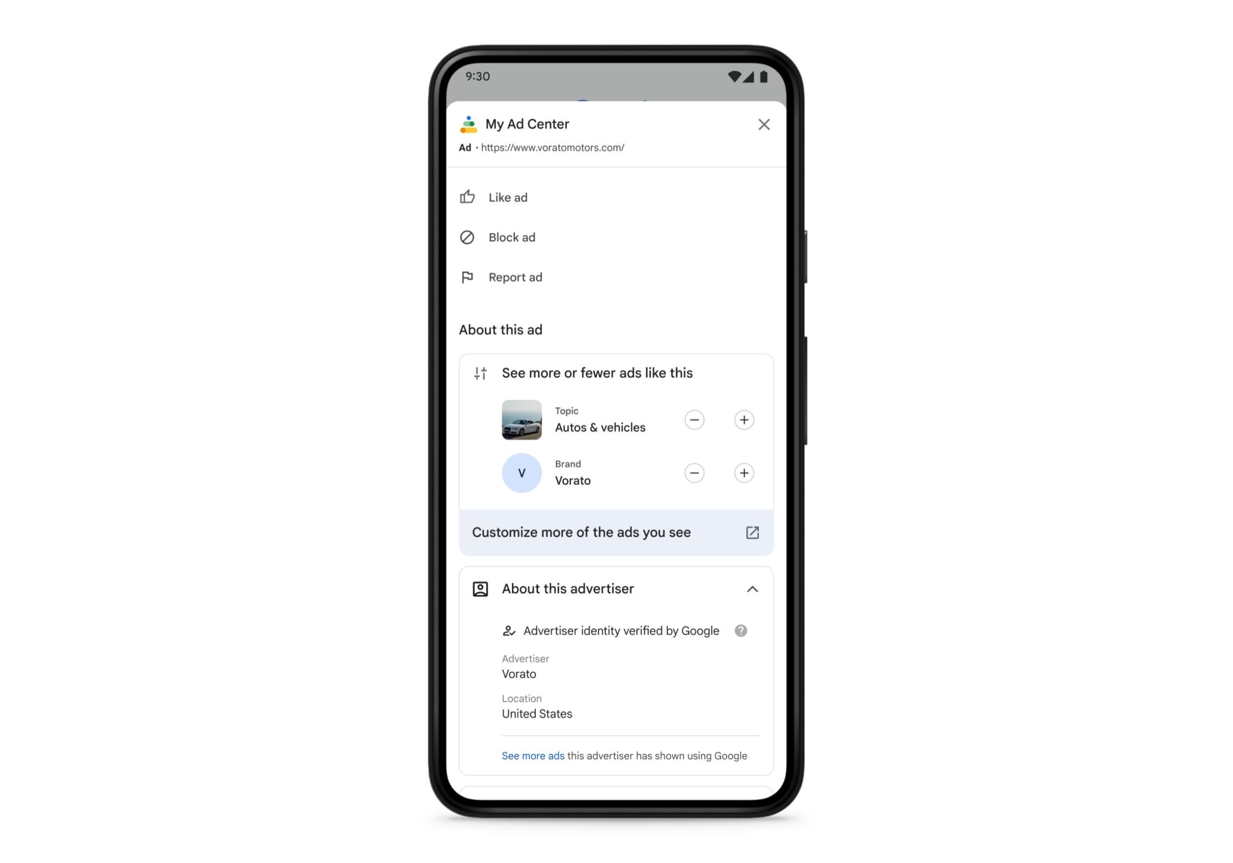 My Ad Center